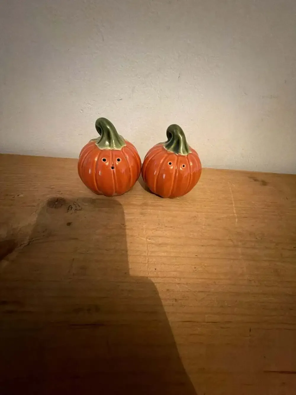 Better Homes and Gardens Pumpkin Salt and Pepper Shakers Ceramic Fall